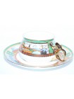 Cup and saucer pic. Village by the lake, Form Bilibin