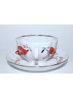 Cup and saucer pic. Butterfly, Form Tulip