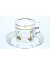 Cup and Saucer pic. Nephrite Background 1, Form Heraldic
