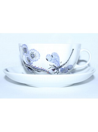 Cup and saucer pic. Whisper of a dragonfly, Form Tulip