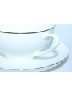 Cup and saucer pic. Golden ribbon, Form Dome