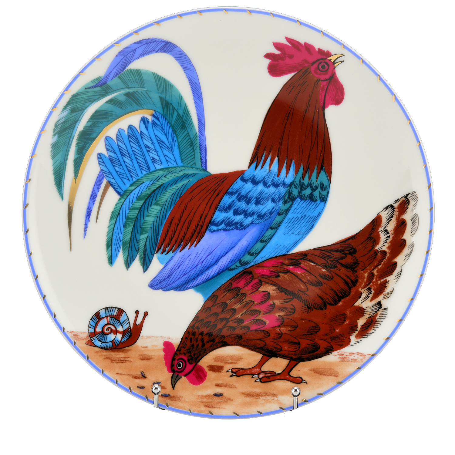 Buy Decorative Plate Pic Rooster And Hen Bestrussianporcelain Com